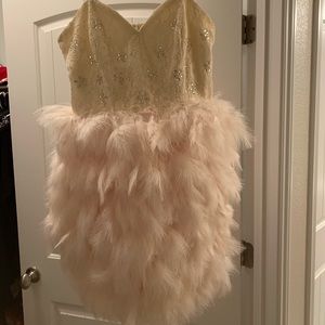 ❌❌SOLD ON FACEBOOK❌❌ ASOS feather mini dress